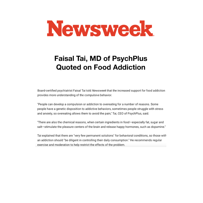 Faisal tai quotes on food addiction