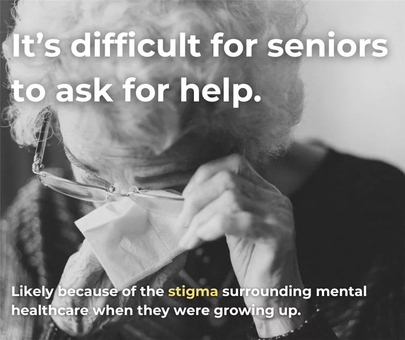 It is difficult for seniors to ask for help.