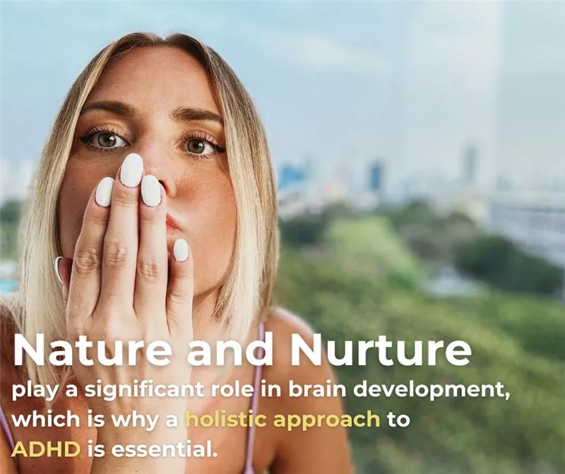 ADHD affects the brain’s ability to stay focused and organized.